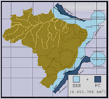 Brazil Map - EEZ