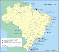 Brazil Map - Ports