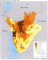 Burundi Population Map