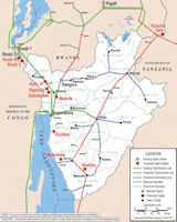 Burundi Power Grid Map