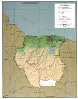 Suriname Map