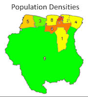 Suriname Map