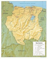 Suriname Map