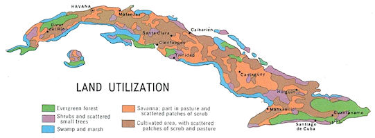 Cuba Map - Land Use