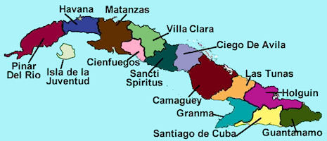 Cuba Map - 2012