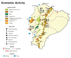 Ecuador Economy Map