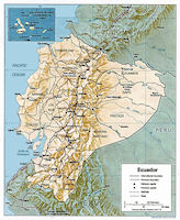 Ecuador Relief Map