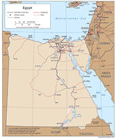 Egypt Map - Political