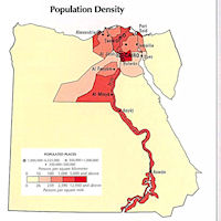 Egypt Map - Population