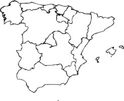 Map of Spain - Regions