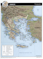 Greece Map - Physiography