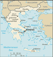 Greece Map - Small