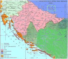 Croatian History Map - 1526 AD