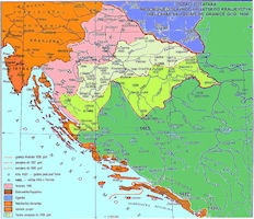 Croatian History Map - 1606 AD