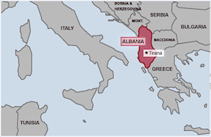 Albania Map - Region