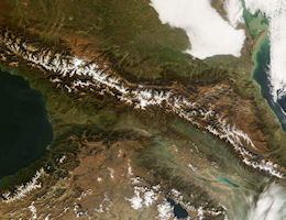 Caucasus from Space