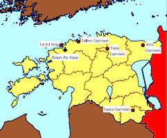 Estonia Map - Bases 