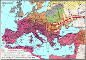 European History Map - 476