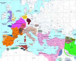 European History Map - 500 AD