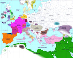 European History Map - 700 AD