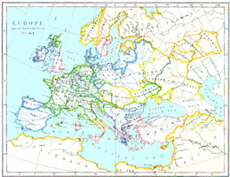 European History Map - 814 AD