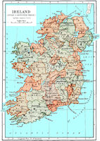 History Map - Ireland 1714