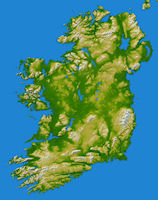 Ireland Map - Topography