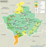 Kosovo Map - Ethnic Groups