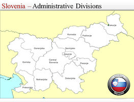 Slovenia Map - Adminstrative Divisions