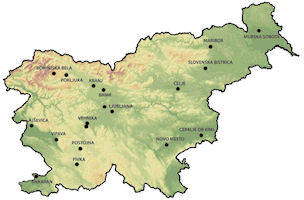 Slovenia Map - Military Posts