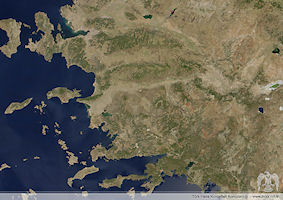 Aegean Turkey Satellite Image