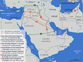 Saudi Arabia 2011 Pipeline Map