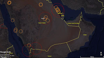 Saudi Arabia Air Defense Map - 2019