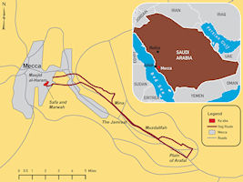 Saudi Arabia Hajj Map