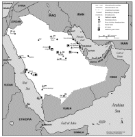 Saudi Arabia Military Bases Map