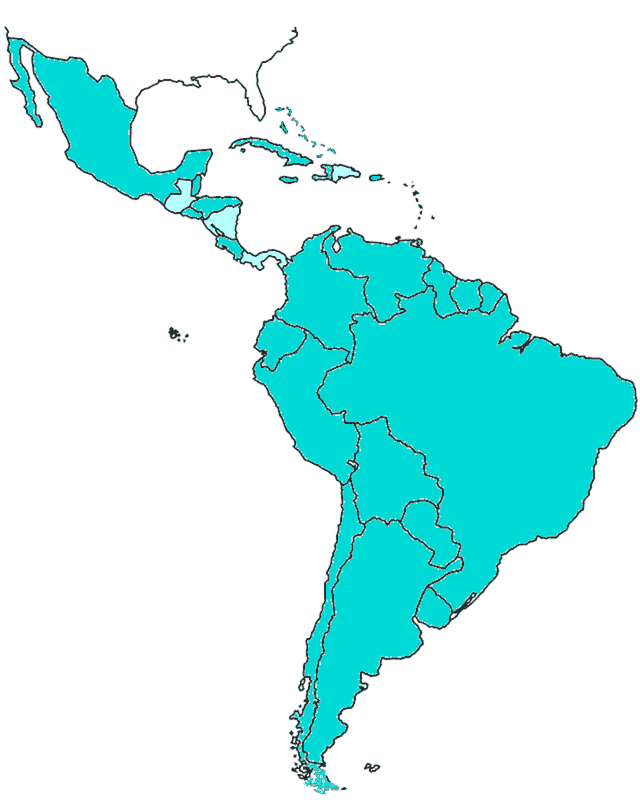 Latin America Map - People