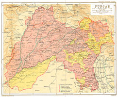 Map Punjab 1900