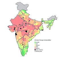 India Climate Change Map