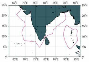 India EEZ Map