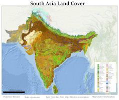 Map South Asia Land Cover