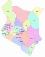 Kenya Map - Counties