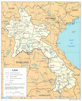 Laos Political Map