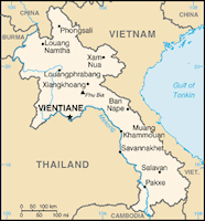 Laos Small Map