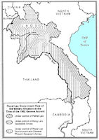 Pathet Lao Map