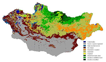 Mongolia Land Use Map