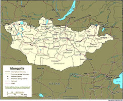 Mongolia Political Map