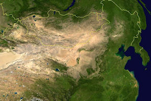 Mongolia Satellite Image