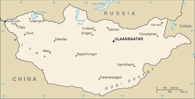 Mongolia Small Map