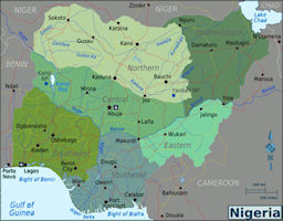 Nigeria Map - Regions