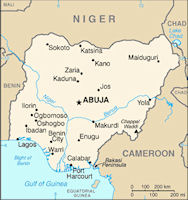 Nigeria Map - Small